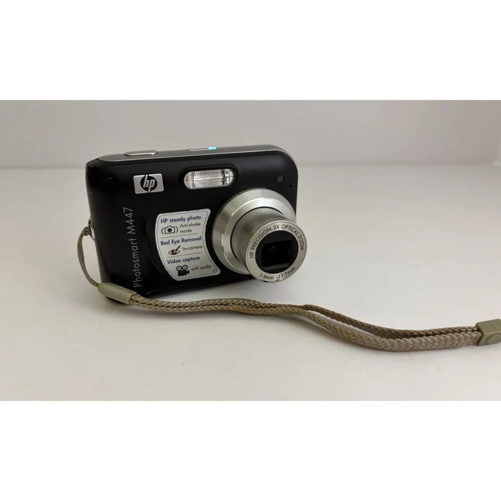 HP Photosmart M447 5.0 MP Digital Camera Black - Tested